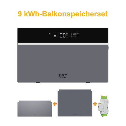 CONOW 4/7/9/12 kWh-Speicherset, All in One Energiespeichersystem, Dreiphasiges Smart-Meter kostenlos mitgeliefert, 4 MPPT,  IP65, 10 Jahre Garantie
