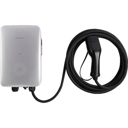 Sungrow AC011E-01, Wallbox/EV Charger 11kW, 3-phasig, mit dem vormontierten Ladekabel 7 m, mit OCCP, IP65, 5 Jahre Garantie, Weiß