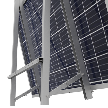 Hopergy M1B-W1150+G1-R60, Dreieckiger Balkon-Solarhalter, einfache DIY-Montage, 10~15° verstellbar, 5 Jahre Garantie