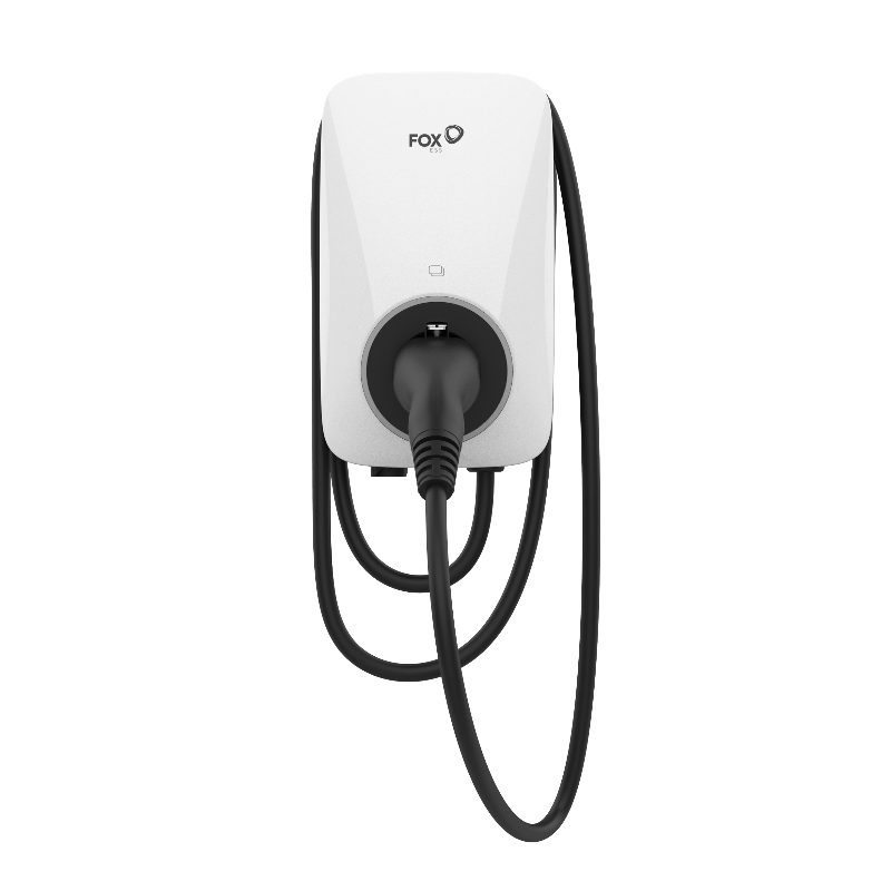 FoxEss A022KP1-E-2-W(Plug-Version/Stecker-Version), 22 kW, 3-phasig, ohne WLAN & OCCP, mit 6-Meter-Kabel, IP55, 3 Jahre Garantie, Weiß