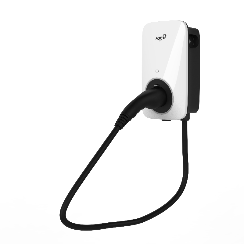 FoxEss A022KP1-E-2-W(Plug-Version/Stecker-Version), 22 kW, 3-phasig, ohne WLAN & OCCP, mit 6-Meter-Kabel, IP55, 3 Jahre Garantie, Weiß