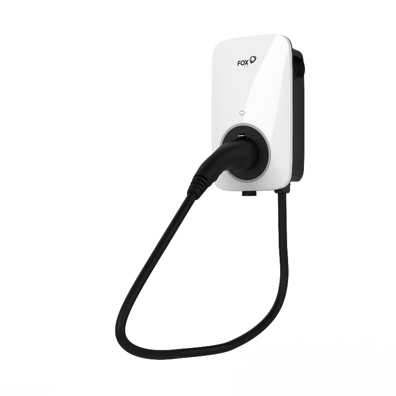 FoxEss A022KP1-E-2-W(Plug-Version/Stecker-Version), 22 kW, 3-phasig, ohne WLAN & OCCP, mit 6-Meter-Kabel, IP55, 3 Jahre Garantie, Weiß