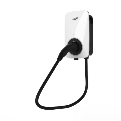 FoxEss A022KP1-E-2-W(Plug-Version/Stecker-Version), 22 kW, 3-phasig, ohne WLAN & OCCP, mit 6-Meter-Kabel, IP55, 3 Jahre Garantie, Weiß