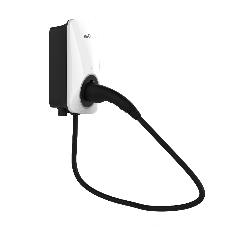 FoxEss A022KP1-E-2-W(Plug-Version/Stecker-Version), 22 kW, 3-phasig, ohne WLAN & OCCP, mit 6-Meter-Kabel, IP55, 3 Jahre Garantie, Weiß
