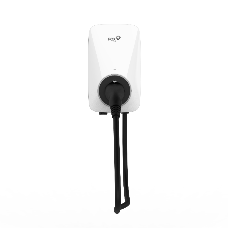 FoxEss A022KP1-E-2-W(Plug-Version/Stecker-Version), 22 kW, 3-phasig, ohne WLAN & OCCP, mit 6-Meter-Kabel, IP55, 3 Jahre Garantie, Weiß