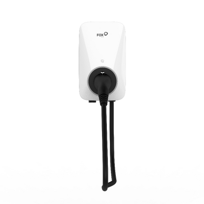 FoxEss A022KP1-E-2-W(Plug-Version/Stecker-Version), 22 kW, 3-phasig, ohne WLAN & OCCP, mit 6-Meter-Kabel, IP55, 3 Jahre Garantie, Weiß