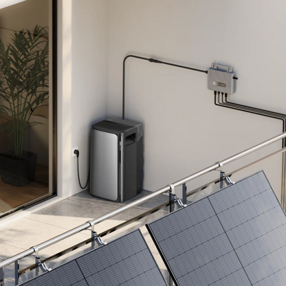 EcoFlow STREAM AC Pro Balkonkraftwerk mit Speicher 1,92 kWh, AC Ausgang 1200W, IP65, 100% kompatibel mit allen Mikro-Wechselrichtern