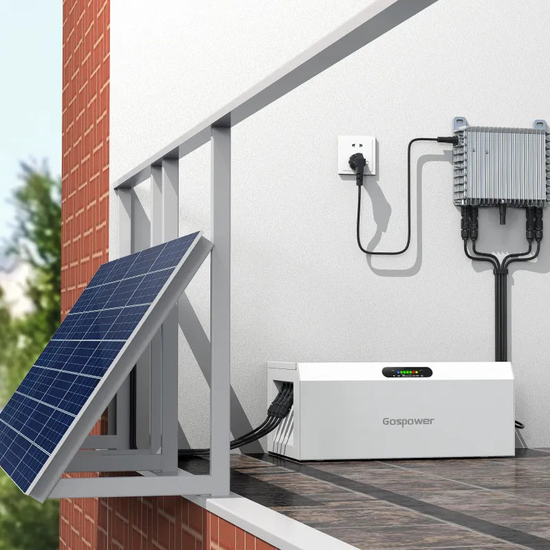 Gospower Batterie GPMS-3250B Balkonkraftwerk Plug&Play 32V 50Ah Massive Kapazität von 1,6 kWh pro Einheit