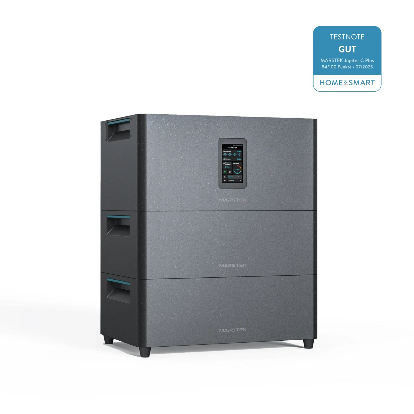 Marstek Jupiter C+, 2,56kWh, bis zu 10,24kWh, 2400W Ultraschneller, 4 MPPT, All-in-One Batteriespeicher für Balkon