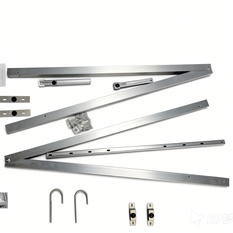 Hopergy M1B-W1150+G1-R60, Dreieckiger Balkon-Solarhalter, einfache DIY-Montage, 10~15° verstellbar, 5 Jahre Garantie