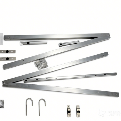 Hopergy M1B-W1150+G1-R60, Dreieckiger Balkon-Solarhalter, einfache DIY-Montage, 10~15° verstellbar, 5 Jahre Garantie