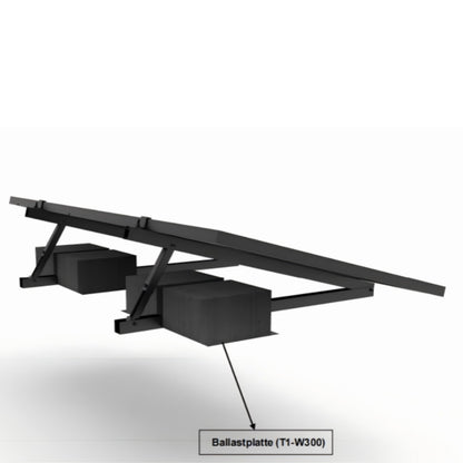 Hopergy M1D-W1200, Aluminium-Profil-Dreieckshalter, Winkelverstellbarer Dreieckshalter für Flachdächer, 18~30° verstellbar