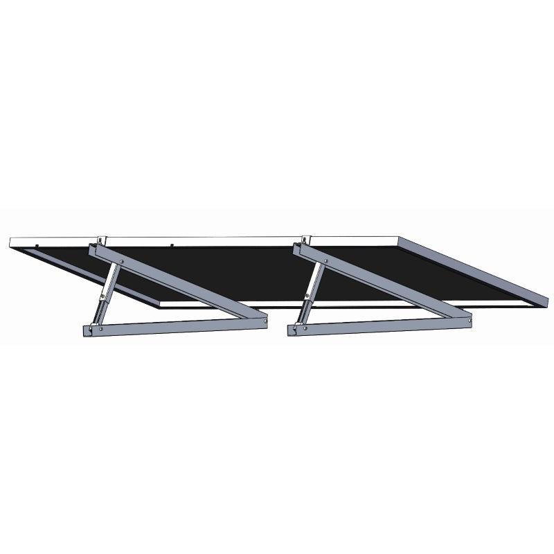 Hopergy M1D-W1200, Aluminium-Profil-Dreieckshalter, Winkelverstellbarer Dreieckshalter für Flachdächer, 18~30° verstellbar