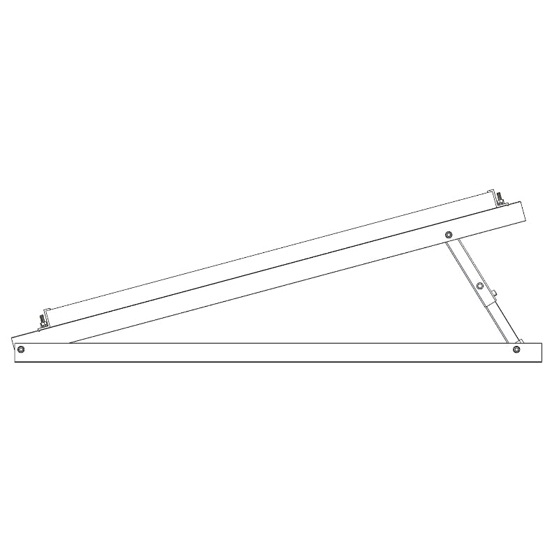 Hopergy M1D-W1200, Aluminium-Profil-Dreieckshalter, Winkelverstellbarer Dreieckshalter für Flachdächer, 18~30° verstellbar
