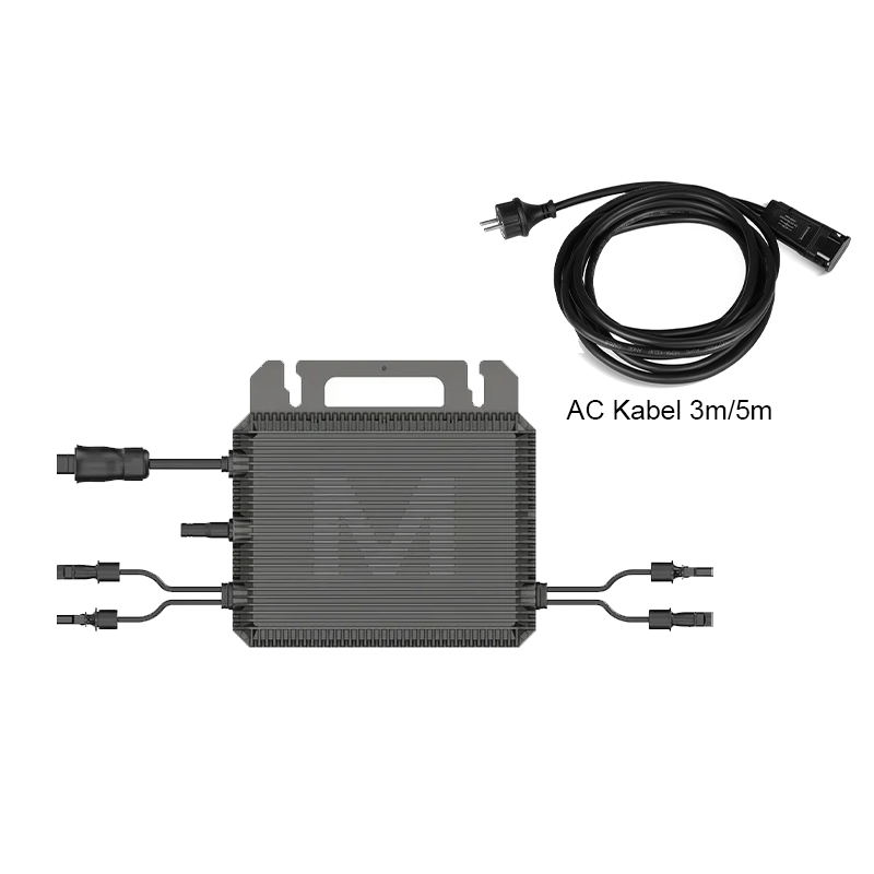 Marstek Saturn M2-800, Mikrowechselrichter 800W für Balkonkraftwerk, Plug & Play, 2 MPPT, IP67, 10 Jahre Garantie Inklusive Netzkabel