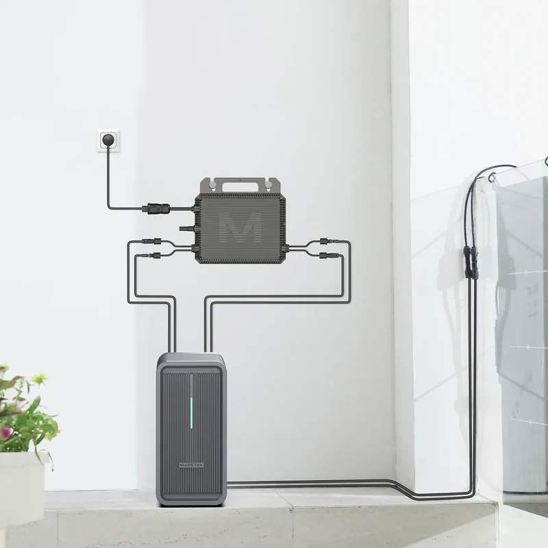 Marstek Saturn M2-800, Mikrowechselrichter 800W für Balkonkraftwerk, Plug & Play, 2 MPPT, IP67, 10 Jahre Garantie