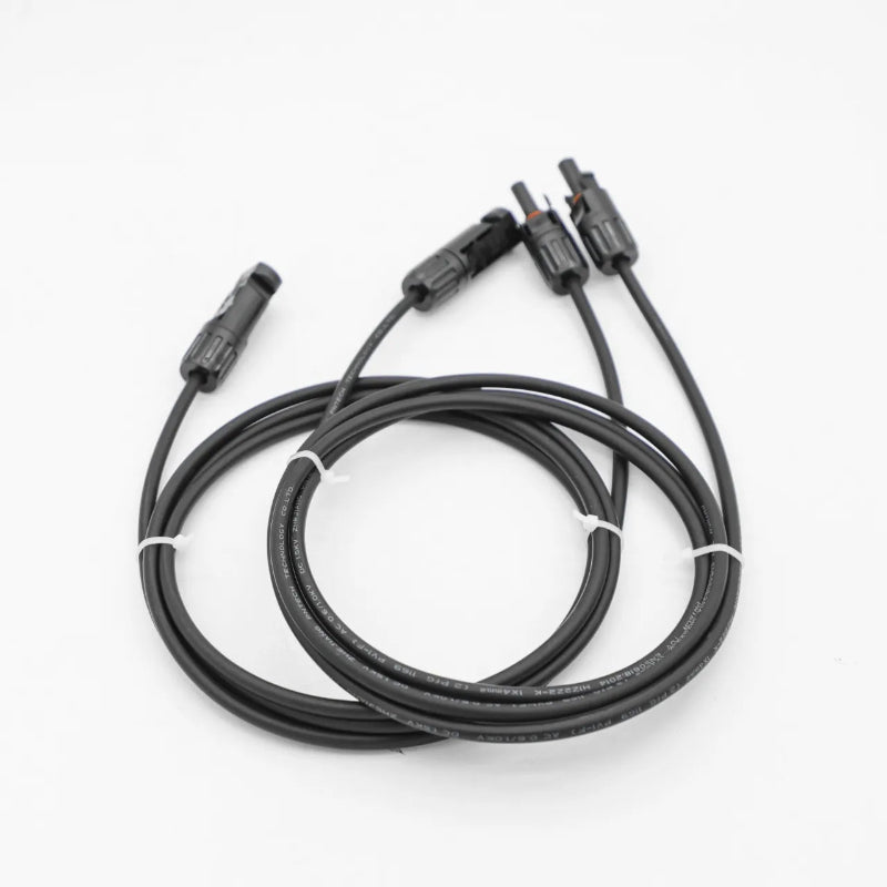 PNtech DCext-4mm2/6mm2 MC4 Verl?ngerungskabel 3 m/5 m, rote  schwarze Verl?ngerungskabel fr Solar-PV-Anlagen