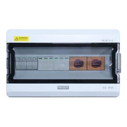 Projoy PEJB-2-2(GUST1662), Solar PV Combiner Box für PV Module/DC Kabel 2 Strings 15A