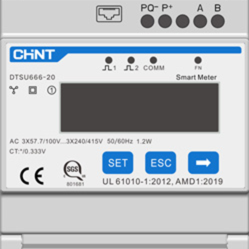 Sungrow DTSU666-20, Smart Meter, 333mA für AC-EV-Ladegerät, 3 Phase