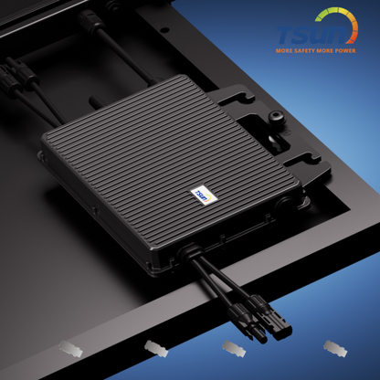 TSUNESS TSOL-MS800-Balcony, Mikro-Wechselrichter 800 W, GEN3 Serie 2-in-1 (Balkon), Ausgang 800 W für 2 Module, mit 5 m AC-Kabel, mit WLAN