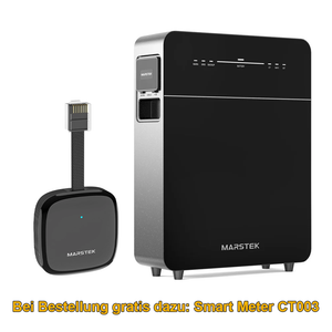 Marstek Venus E Gen 3.0, Inklusive CT003 Smart Meter, AC Gekoppeltes Energiespeichersystem 5,12 kWh, bis zu 15,36 kWh erweiterbar, Plug & Play, IP65, 10 Jahre Garantie