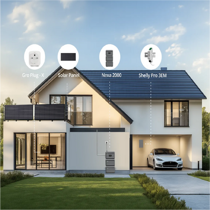 Growatt NEXA 2000, All-in-one Balkon-Solarspeicher, 2048Wh LiFePO4 Batterie mit WiFi/Bluetooth