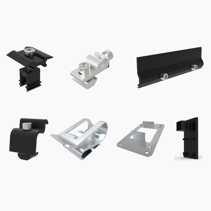 Hopergy TRP-3 Ziegeldachpaket f¨¹r 4 Paneelschienen