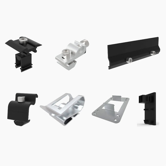 Hopergy TRP-3 Ziegeldachpaket f¨¹r 4 Paneelschienen