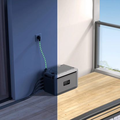 Growatt NEXA 2000, All-in-one Balkon-Solarspeicher, 2048Wh LiFePO4 Batterie mit WiFi/Bluetooth