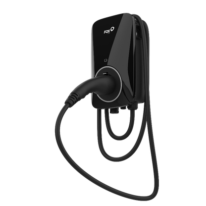 FoxEss A011KP1-E-2-WO-B(Plug-Version/Stecker-Version), 11 kW, 3-phasig, mit WLAN & OCCP, mit 6-Meter-Kabel, IP55, 3 Jahre Garantie, Schwarz