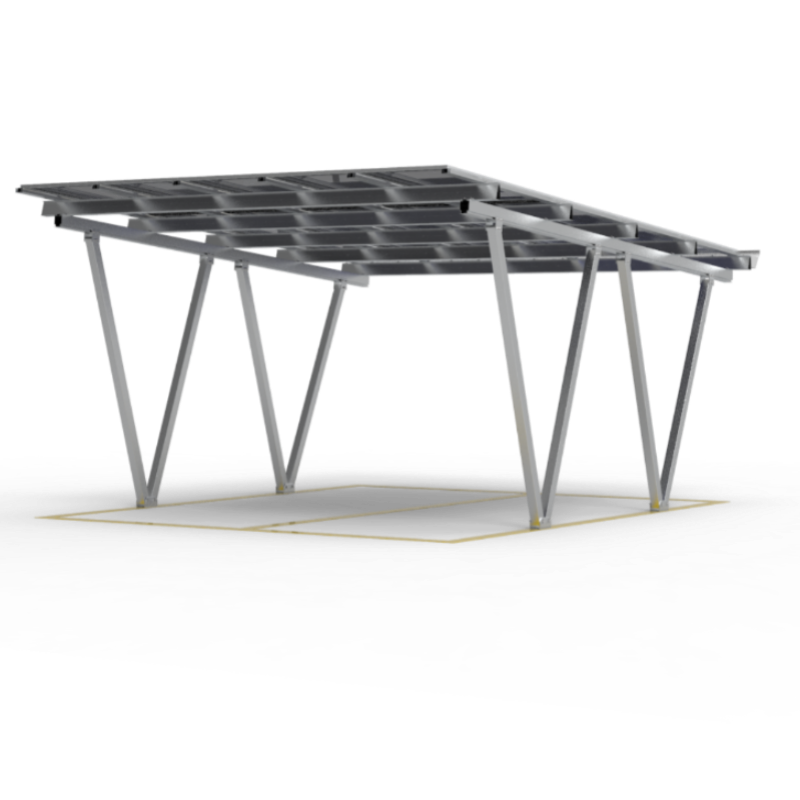 KING FEELS TY-CP-02, Solar-Carport-Montagesystem ,10 Jahre Garantie, 5°–15° Winkelverstellung