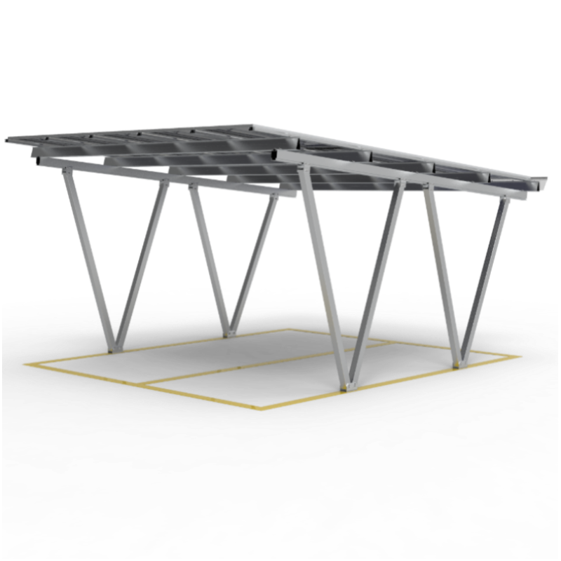 KING FEELS TY-CP-02, Solar-Carport-Montagesystem ,10 Jahre Garantie, 5°–15° Winkelverstellung