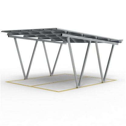 KING FEELS TY-CP-02, Solar-Carport-Montagesystem ,10 Jahre Garantie, 5°–15° Winkelverstellung