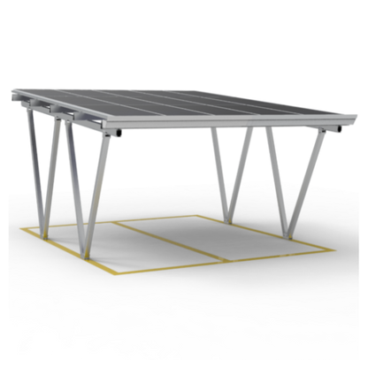 KING FEELS TY-CP-02, Solar-Carport-Montagesystem ,10 Jahre Garantie, 5°–15° Winkelverstellung
