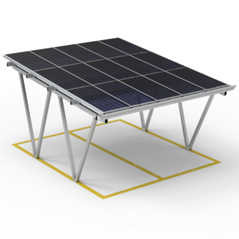 KING FEELS TY-CP-02, Solar-Carport-Montagesystem ,10 Jahre Garantie, 5°–15° Winkelverstellung