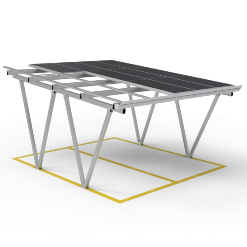 KING FEELS TY-CP-02, Solar-Carport-Montagesystem ,10 Jahre Garantie, 5°–15° Winkelverstellung
