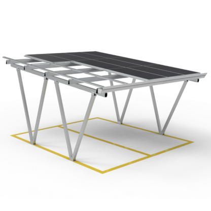 KING FEELS TY-CP-02, Solar-Carport-Montagesystem ,10 Jahre Garantie, 5°–15° Winkelverstellung