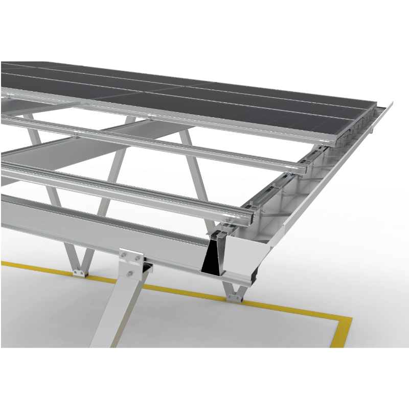KING FEELS TY-CP-02, Solar-Carport-Montagesystem ,10 Jahre Garantie, 5°–15° Winkelverstellung