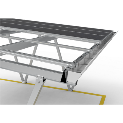 KING FEELS TY-CP-02, Solar-Carport-Montagesystem ,10 Jahre Garantie, 5°–15° Winkelverstellung