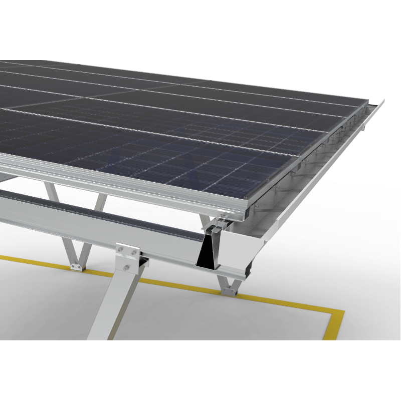 KING FEELS TY-CP-02, Solar-Carport-Montagesystem ,10 Jahre Garantie, 5°–15° Winkelverstellung