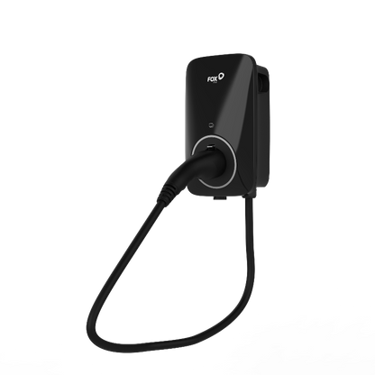 FoxEss A011KP1-E-2-WO-B(Plug-Version/Stecker-Version), 11 kW, 3-phasig, mit WLAN & OCCP, mit 6-Meter-Kabel, IP55, 3 Jahre Garantie, Schwarz