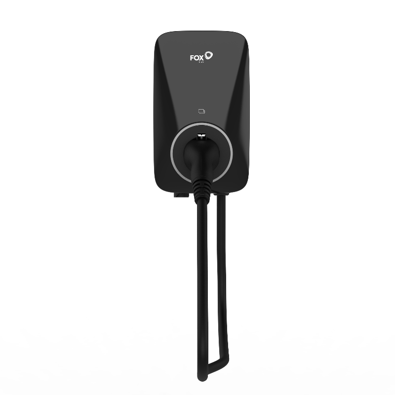 FoxEss A011KP1-E-2-WO-B(Plug-Version/Stecker-Version), 11 kW, 3-phasig, mit WLAN & OCCP, mit 6-Meter-Kabel, IP55, 3 Jahre Garantie, Schwarz